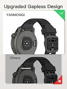 Amazon.com: YANMONGI Silicone Bands Compatible with COROS PACE Pro
